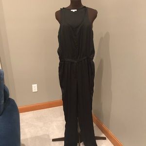 Loft cinch waist tank jumpsuit.